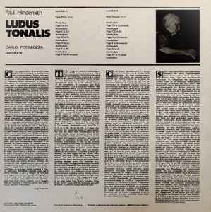 Paul Hindemith, Carlo Pestalozza ‎– Ludus Tonalis  (1979)