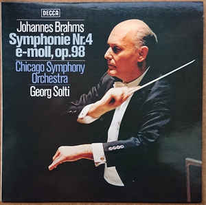 Brahms* – Chicago Symphony Orchestra*, Sir Georg Solti* – Symphonie Nr. 4 E-Moll, Op.98 (1978)