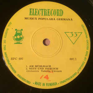 Orchestra Valeriu Vărzaru – Muzică Populară Germană (1965)