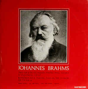 Johannes Brahms - Maria Fotino, Ion Voicu, Ion Fotino – Trio Nr. 2 În Do Major Pentru Pian, Vioră Și Violoncel, Op. 87 / Rapsodia Nr. 2 Pentru Pian În Sol Minor Op. 79, Nr. 2