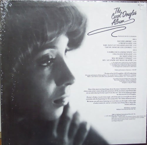 Carol Douglas ‎– The Carol Douglas Album  (1975)