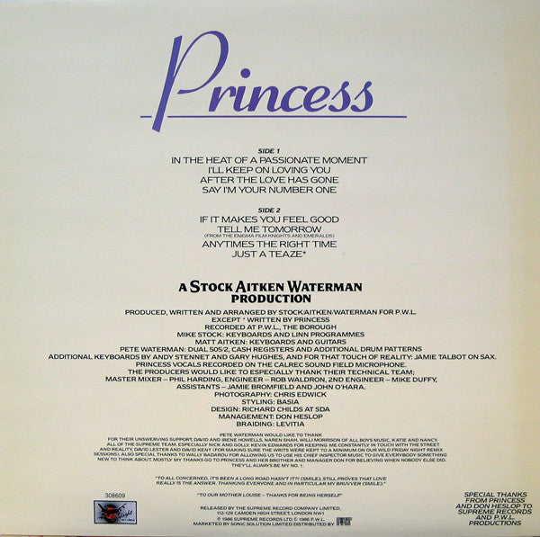 Princess – Princess  (1986)