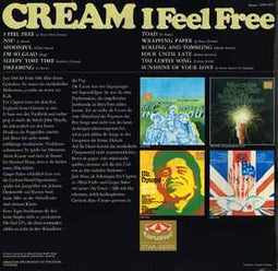 Cream ‎– I Feel Free  (1970
