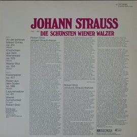 Johann Strauss* - Wiener Symphoniker, Robert Stolz ‎– Die Schönsten Wiener Walzer