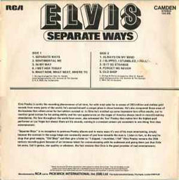 Elvis* ‎– Separate Ways  (1974)