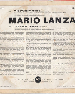 Mario Lanza ‎– The Student Prince And The Great Caruso  (1959)