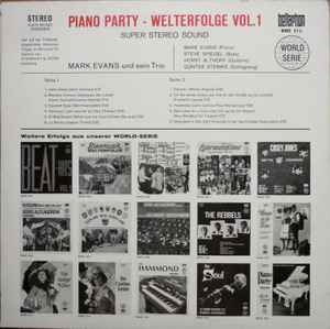 Mark Evans Und Sein Trio* ‎– Piano Party - Welterfolge Vol. 1