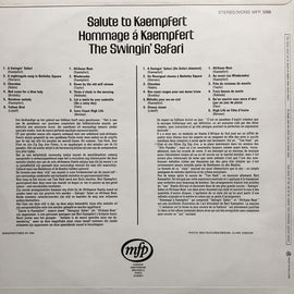 The Swingin' Safari ‎– Salute To Kaempfert