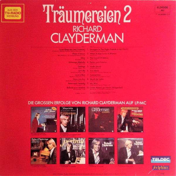 Richard Clayderman ‎– Träumereien 2 (Die Schönsten Klaviermelodien)