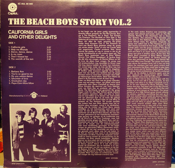 The Beach Boys ‎– The Beach Boys Story Vol.2 - California Girls And Other Delights  (1971)
