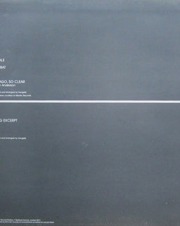 Vangelis ‎– To The Unknown Man Vol. II  (1982)     LP