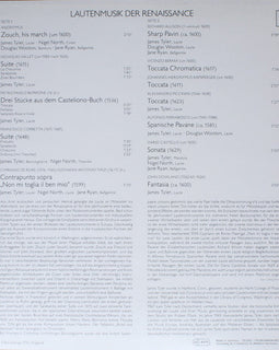 James Tyler ‎– Lautenmusik Der Renaissance  (1976)