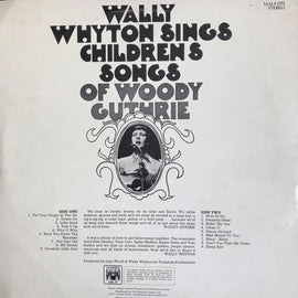 Wally Whyton ‎– Wally Whyton Sings Childrens Songs Of Woody Guthrie  (1970)     LP