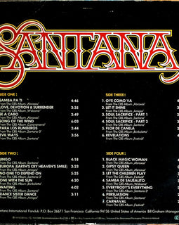 Santana ‎– 25 Hits  (1978)     LP
