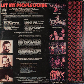 Various – Let My People Come: The Original Cast Album  (1974)     LP