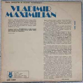 Vladimir Maximilian ‎– Maeștri Ai Scenei Românești  (1981)