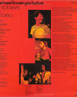 Return To Forever Featuring Chick Corea ‎– Where Have I Known You Before  (1974)