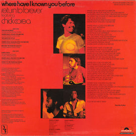 Return To Forever Featuring Chick Corea ‎– Where Have I Known You Before  (1974)