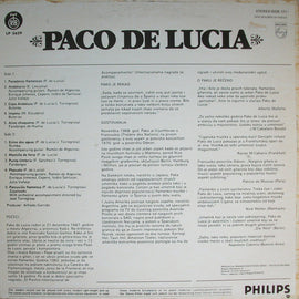 Paco De Lucía ‎– Paco De Lucía     LP
