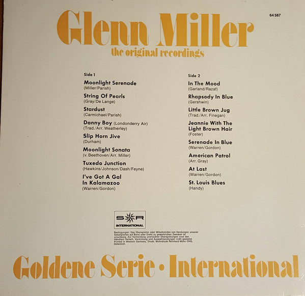 Glenn Miller ‎– The Original Recordings  (1976)