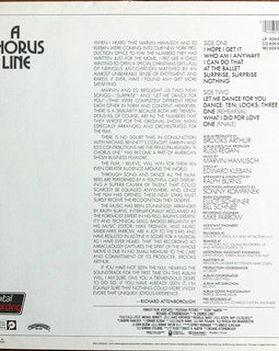 Various – A Chorus Line - Original Motion Picture Soundtrack  (1985)     LP
