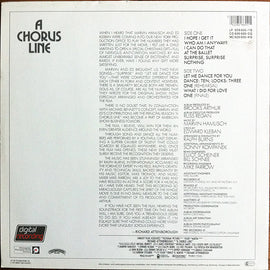 Various – A Chorus Line - Original Motion Picture Soundtrack  (1985)     LP