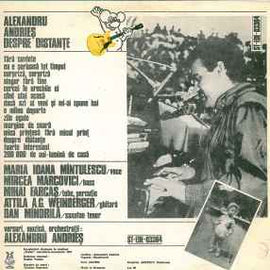 Alexandru Andrieș ‎– Despre Distanțe  (1988)
