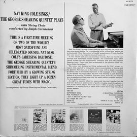 Nat King Cole / George Shearing – The Nat King Cole Story Vol. 6 - Nat King Cole Sings / George Shearing Plays