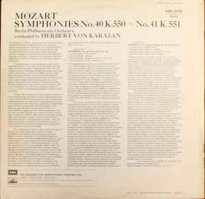 Mozart*, Berlin Philharmonic Orchestra* Conducted By Herbert von Karajan – Symphonies No.40 K. 550 / No.41 "Jupiter" K. 551  His Master's Voice