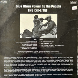 The Chi-Lites ‎– Give More Power To The People  (1971)