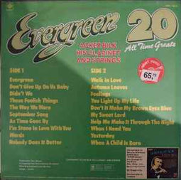 Acker Bilk His Clarinet And Strings ‎– Evergreen (20 All Time Greats)