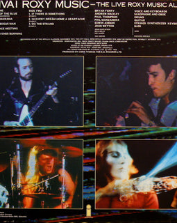 Roxy Music ‎– Viva! Roxy Music - The Live Roxy Music Album  (1976)     LP