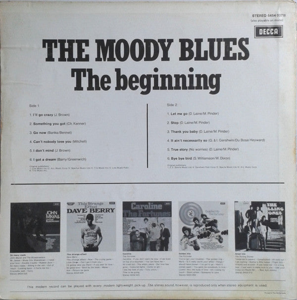 The Moody Blues ‎– The Beginning  (1973)