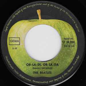 The Beatles ‎– Ob-La-Di, Ob-La-Da / While My Guitar Gently Weeps  (1969)     7"