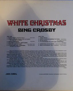 Bing Crosby ‎– White Christmas  (1977)     LP