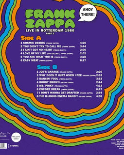 Frank Zappa – Ahoy There! Live In Rotterdam 1980 (Part 2)  (2020)     LP