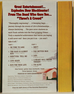 The Tarney/Spencer Band – Run For Your Life  (1979)     LP