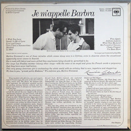Barbra Streisand ‎– Je M'appelle Barbra  (1966)