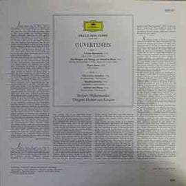 Suppé* – Berliner Philharmoniker, Herbert von Karajan ‎– Ouvertüren - Leichte Kavallerie·Pique Dame·Die Schöne Galathée·Dichter Und Bauer U.A.  (1980)