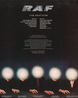 R.A.F. ‎– The Heat's On  (1981)     LP