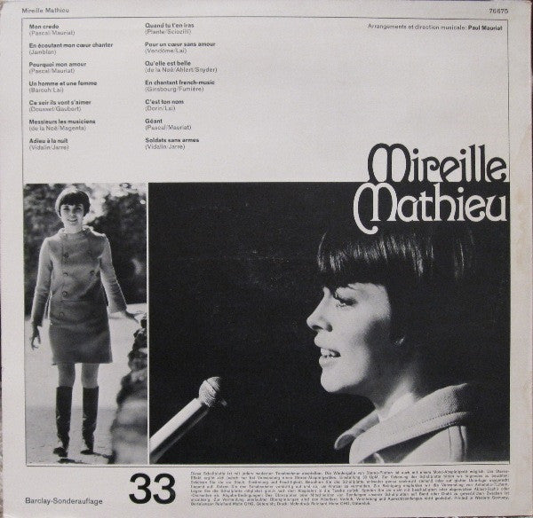 Mireille Mathieu ‎– Mireille Mathieu  (1967)