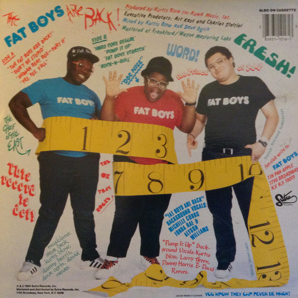 Fat Boys ‎– The Fat Boys Are Back  (1985)