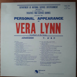 Vera Lynn – Remembers The World At War  (1974)     LP