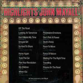John Mayall ‎– Highlights  (1971)
