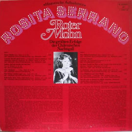 Rosita Serrano ‎– Roter Mohn - Die Größten Erfolge Der Chilenischen Nachtigall     LP