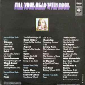 Various ‎– Fill Your Head With Rock  (1970)