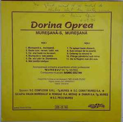 Dorina Oprea ‎– Mureșană-s, Mureșană  (1995)