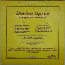 Dorina Oprea ‎– Mureșană-s, Mureșană  (1995)