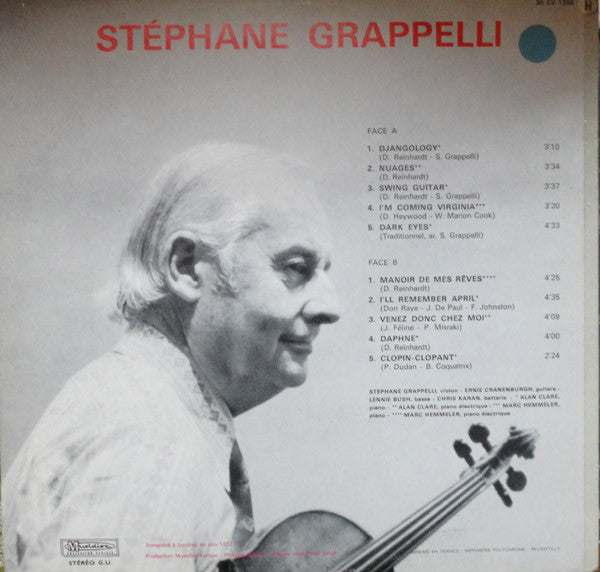 Stéphane Grappelli ‎– Manoir De Mes Rêves - Nuages - Clopin Clopant  (1974)