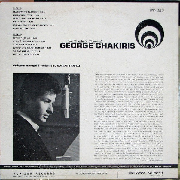 George Chakiris – George Chakiris Sings George Gershwin  (1963)
